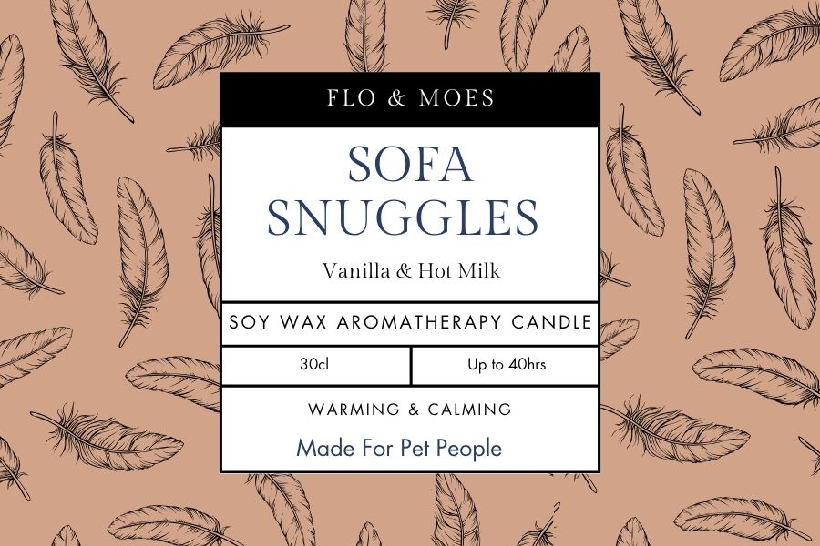 Aromatheraphy Candle SOFA SNUGGLES (30cl Pet Safe Aromatherapy Essences)