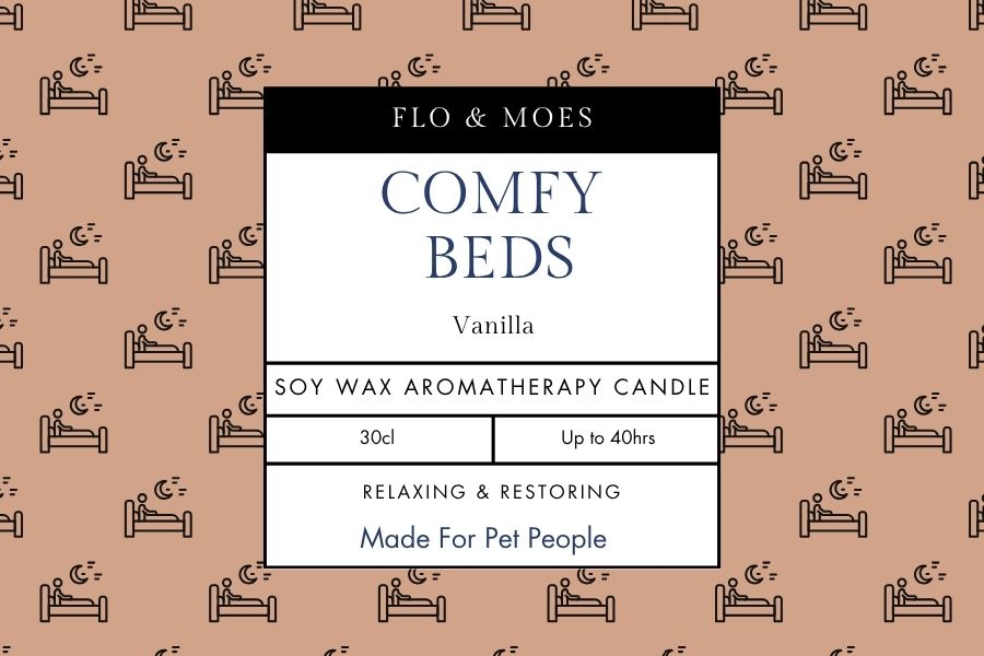 Aromatheraphy Candle COMFY BEDS (30cl Pet Safe Aromatherapy Essences)