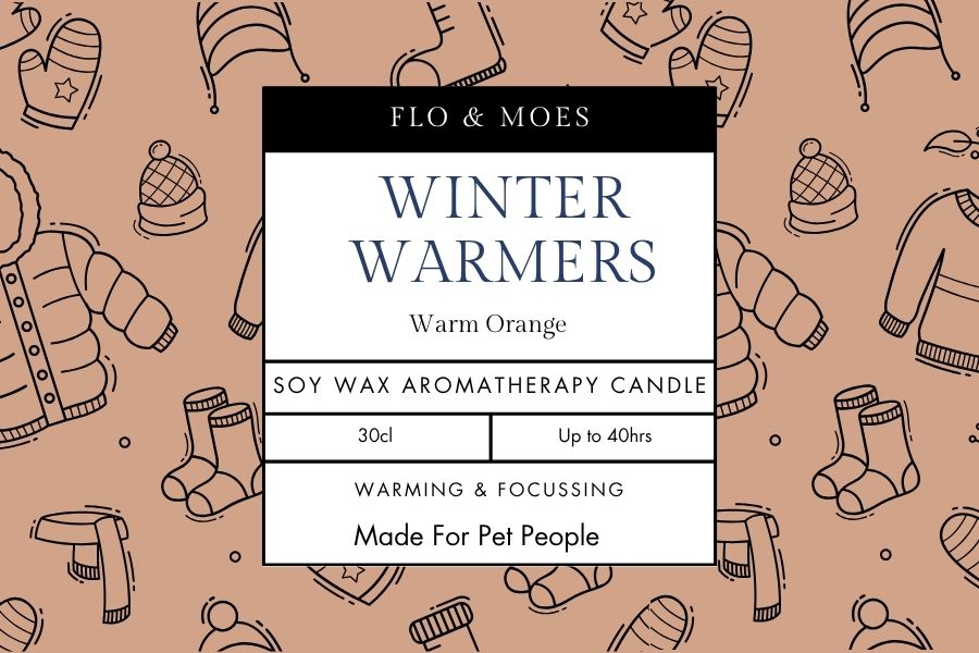 Aromatherapy Candle WINTER WARMERS (30cl Pet Safe Aromatherapy Essences)