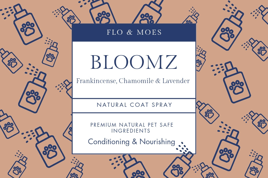 BLOOMZ Aromatherapy Coat Spray for Dogs (Frankincense, Chamomile & Lavender) 100ml spray