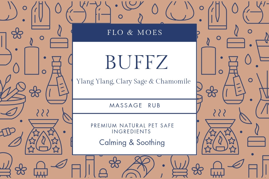 BUFFZ Aromatherapy Massage Oil for Dogs (Ylang Ylang, Clary Sage & Chamomile) 30ml dropper bottle