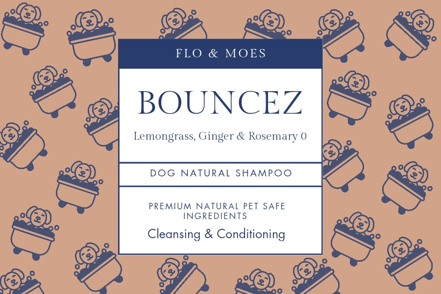 BOUNCEZ Aromatheraphy Solid Shampoo Bar for Dogs (Lemongrass, Ginger& Rosemary)