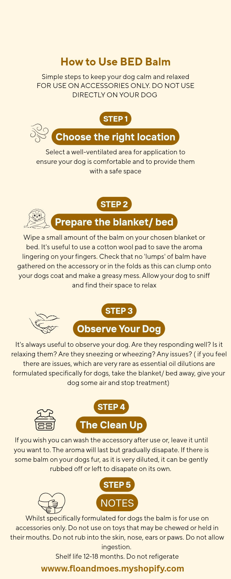 BED Aromatherapy Calming Blanket Balm for Dogs ( Lavender Geranium Chamomile & Mandarin)50ml jar