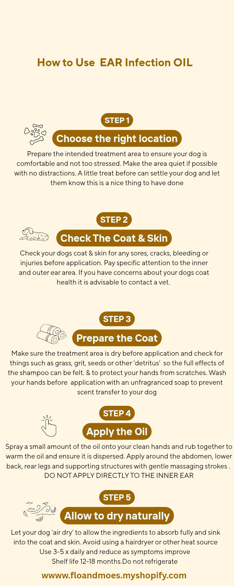 EARS INFECTION SUPPORT OIL ( Dogs & Large Animals)