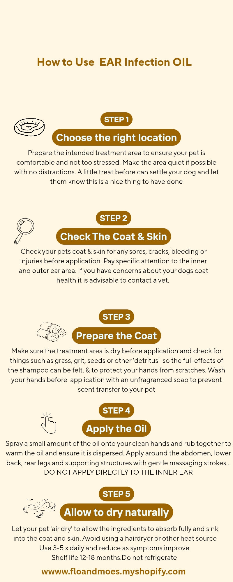 EARS INFECTION SUPPORT OIL ( Cats and small animals)