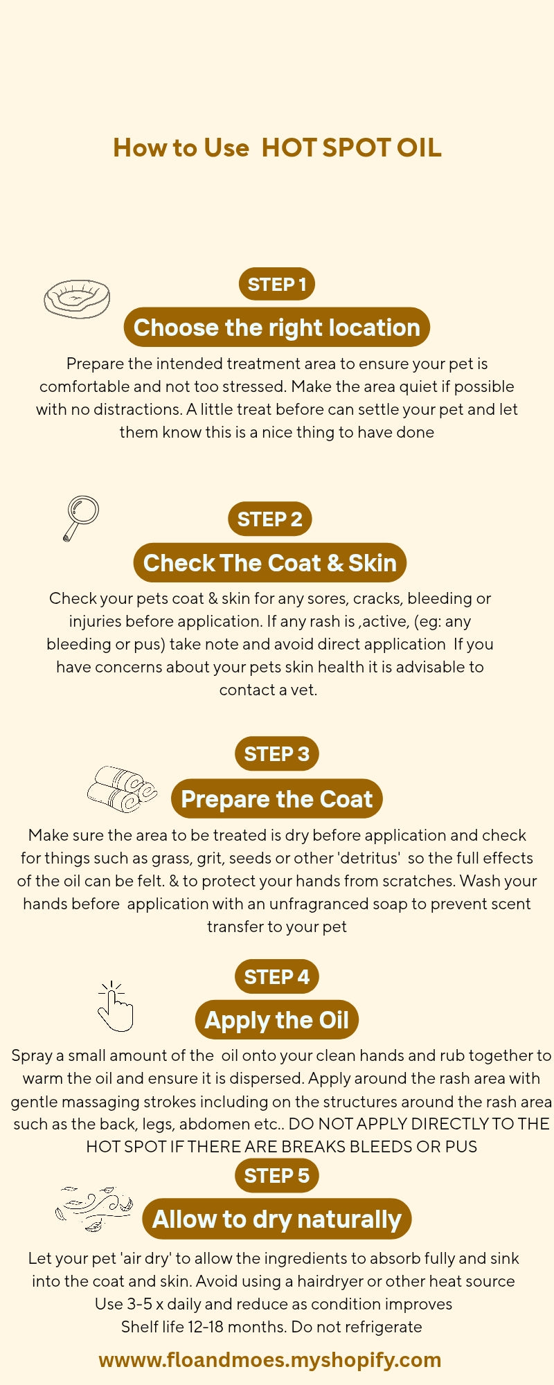 SPOT HOTSPOT TOPICAL OIL( Cats & small animals)