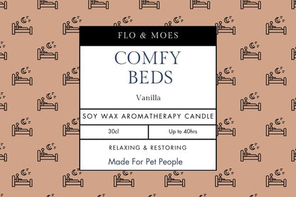 Aromatheraphy Candle COMFY BEDS  (30cl Pet Safe Aromatherapy Essences)