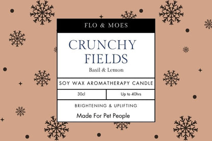 Aromatherapy Candle CRUNCHY FIELDS ( 30cl Pet Safe Aromatherapy Essences)