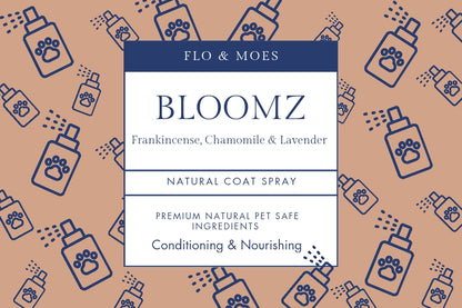 BLOOMZ Aromatherapy Coat Spray for Dogs (Frankincense, Chamomile & Lavender) 100ml spray