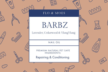 BARBZ Aromatherapy Nail Oil for Dogs ( Cedarwood,  Lavender & YlangYlang) 30ml dropper bottle