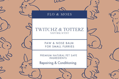Twitchz & Totterz ( Unscented Nose & Paw Balm for Small Furries) 20ml jar