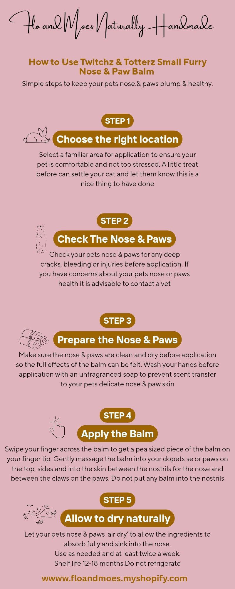 Twitchz & Totterz ( Unscented Nose & Paw Balm for Small Furries) 20ml jar