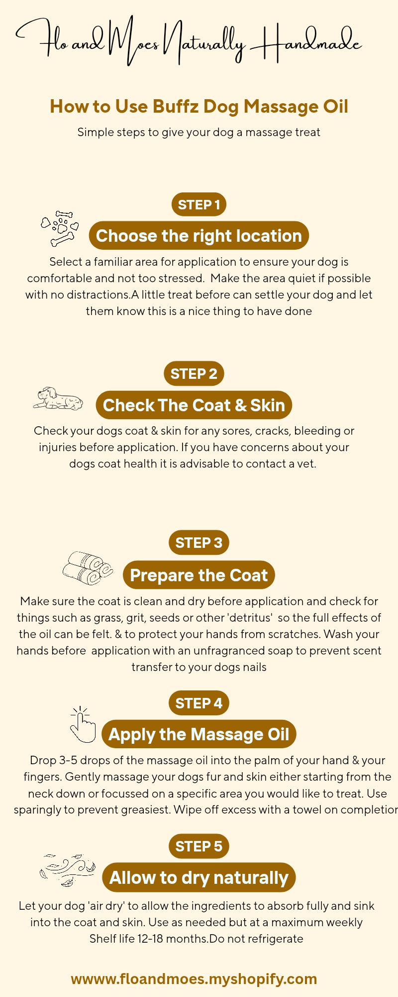 BUFFZ Aromatherapy Massage Oil for Dogs (Ylang Ylang, Clary Sage & Chamomile) 30ml dropper bottle