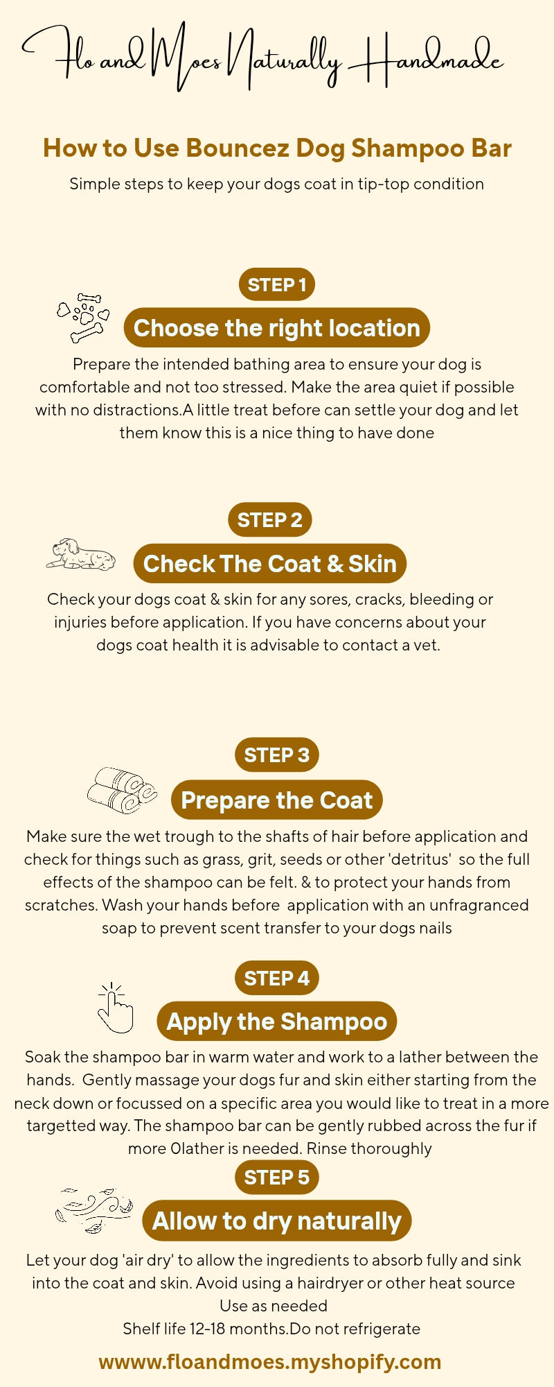 BOUNCEZ Aromatheraphy Solid Shampoo Bar for Dogs  (Lemongrass, Ginger& Rosemary)