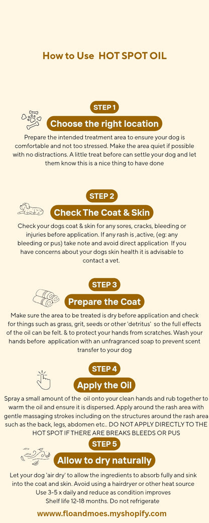 SPOT HOTSPOT TOPICAL OIL (Dogs and Large Animals)