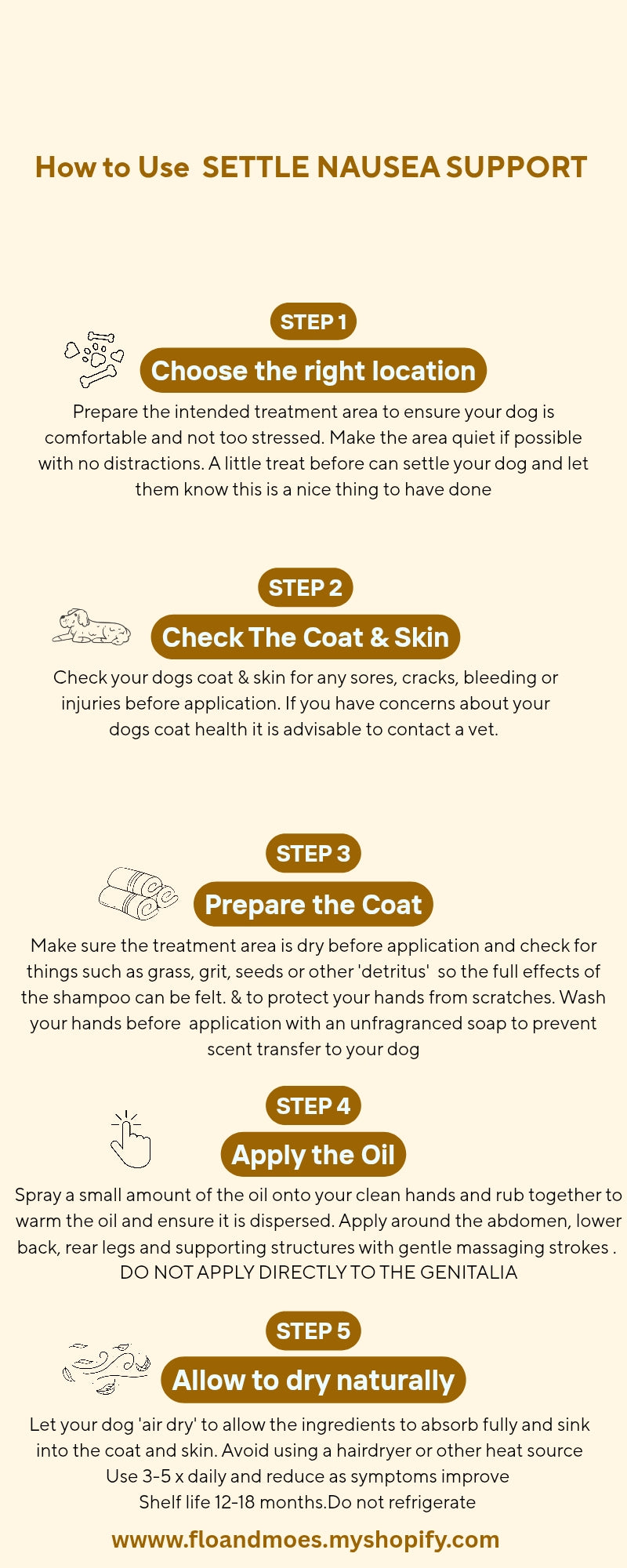 SETTLE Nausea Support Oil ( Dogs and Large Animals)