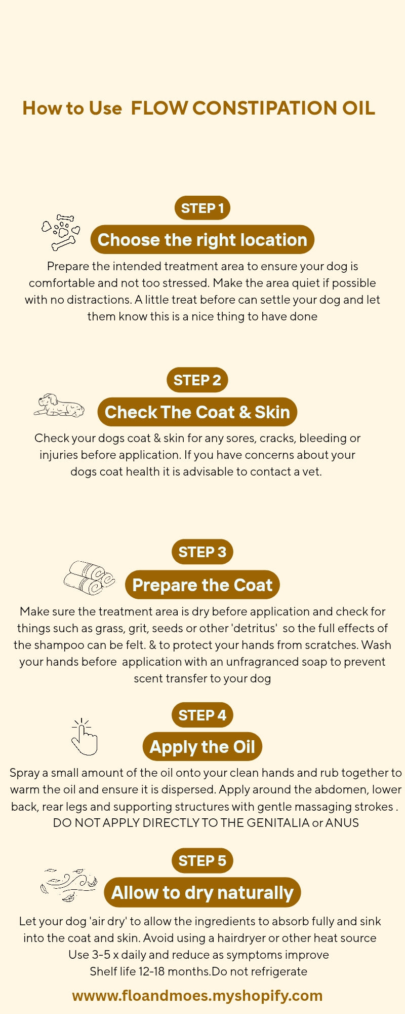 FLOW Constipation Support Oil ( Dogs and Large Animals)