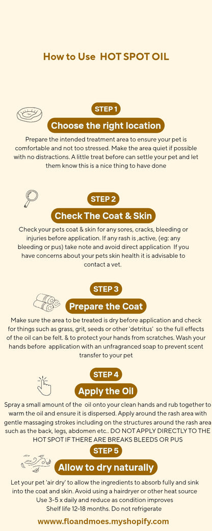 SPOT HOTSPOT TOPICAL OIL( Cats & small animals)