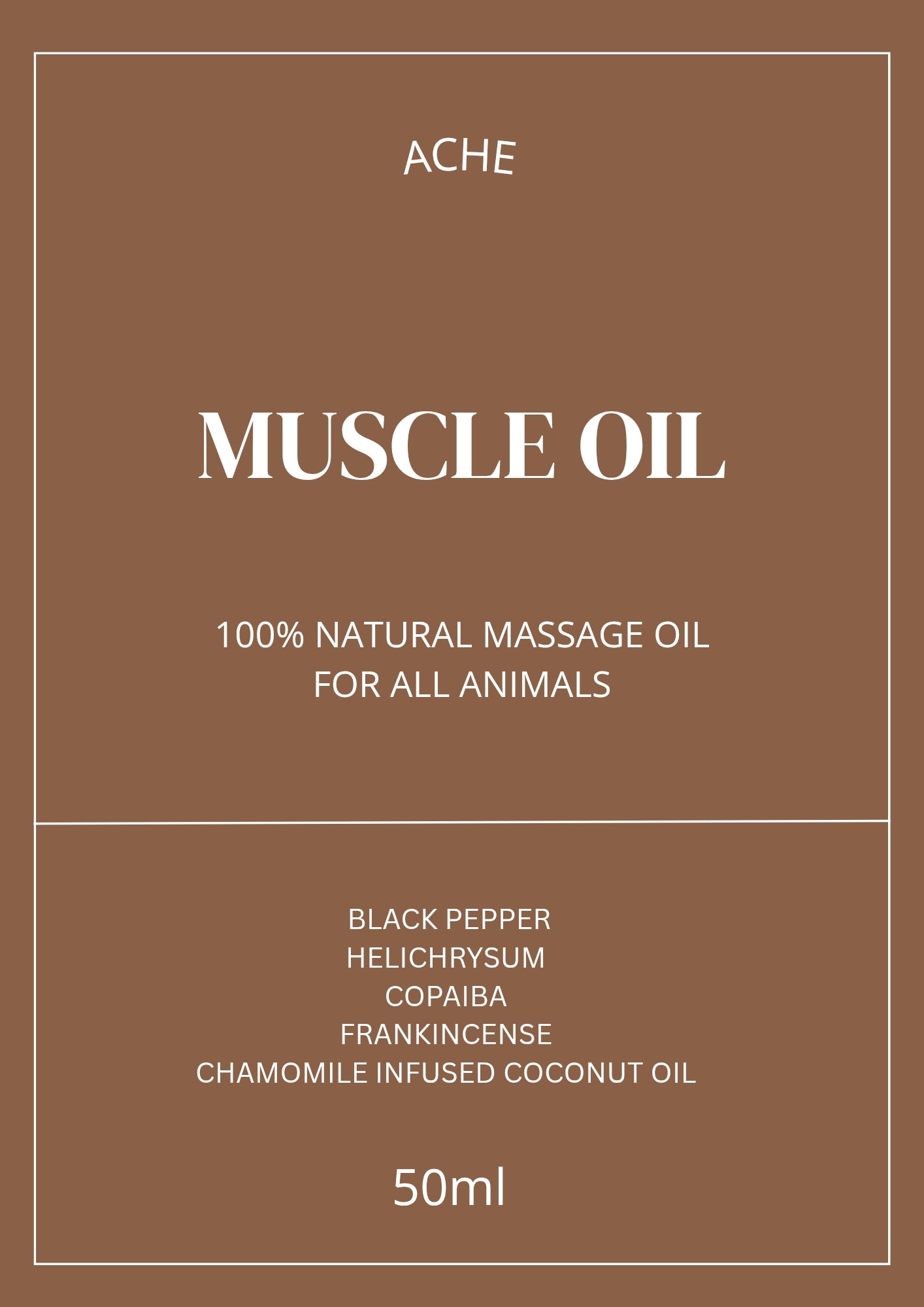 ACHE Massage Oil (All Animals)