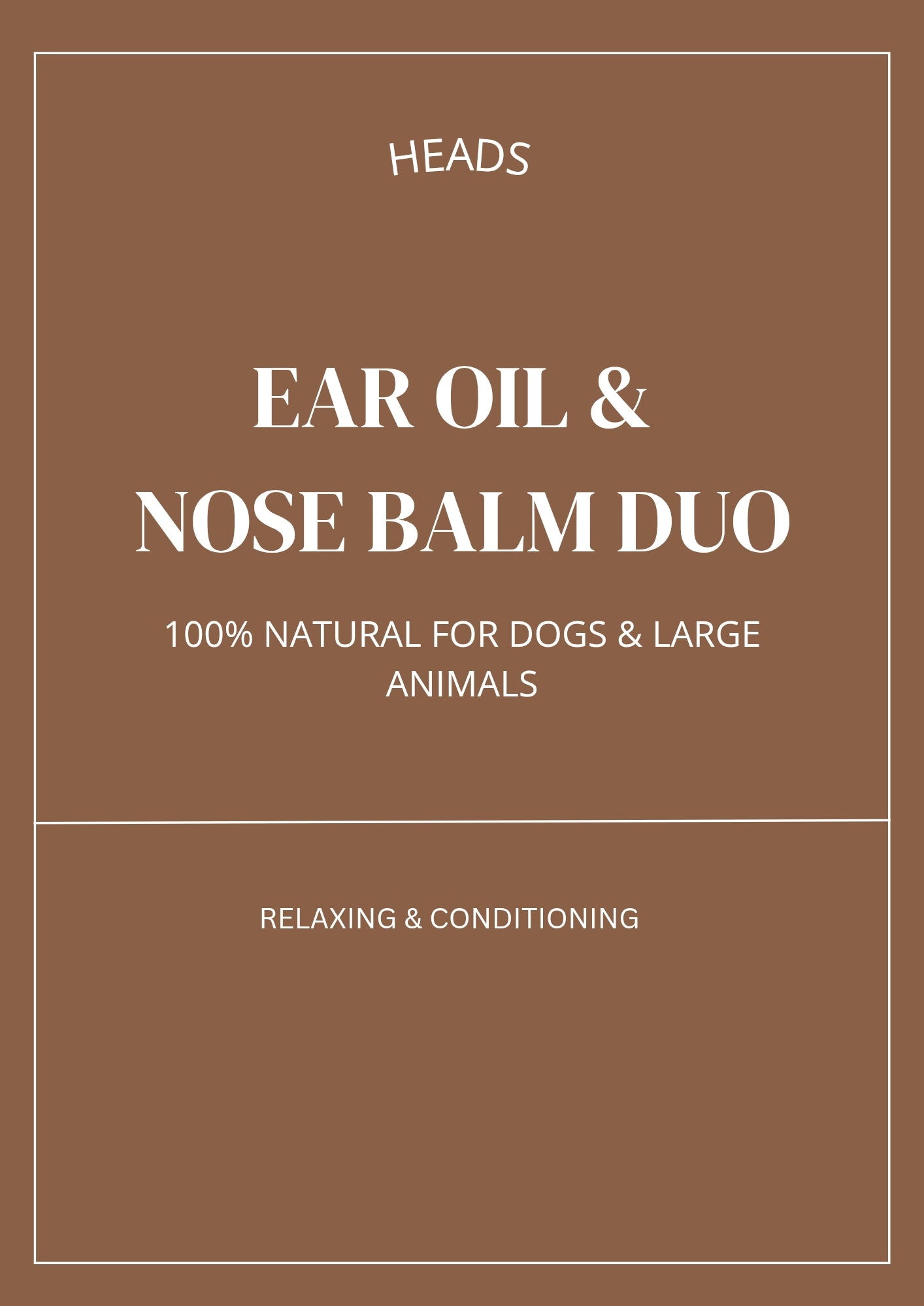 HEAD  DUO Aromatheraphy Nose & Ear Care for Dogs
