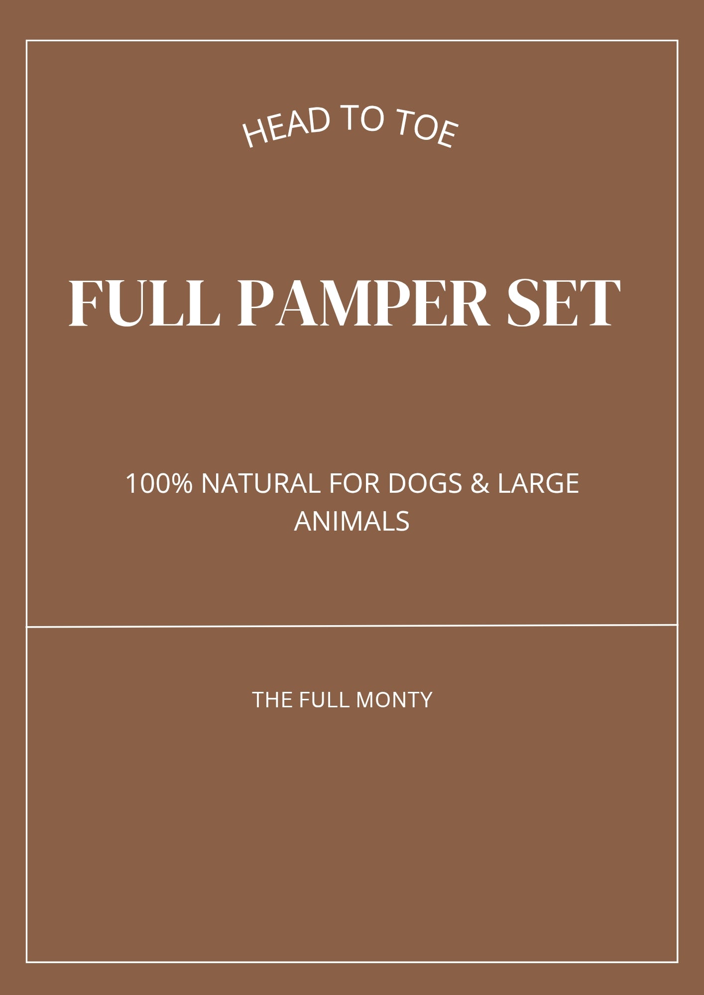 HEAD TO TOE Aromatheraphy Pampering Set for Dogs (8 products)