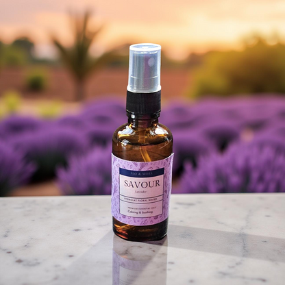 SAVOUR (LAVENDER Hydrolat Floral Water) 50ml spray bottle