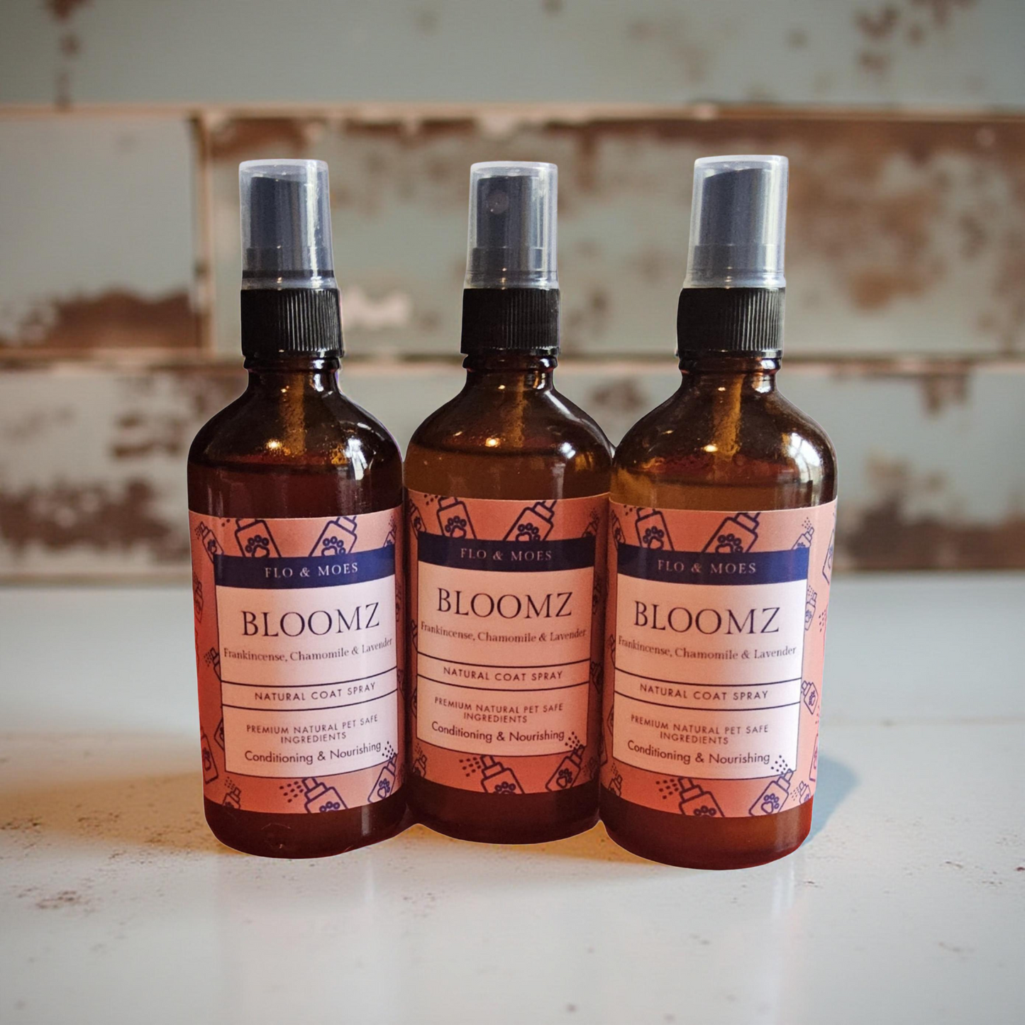BLOOMZ Aromatherapy Coat Spray for Dogs (Frankincense, Chamomile & Lavender) 100ml spray