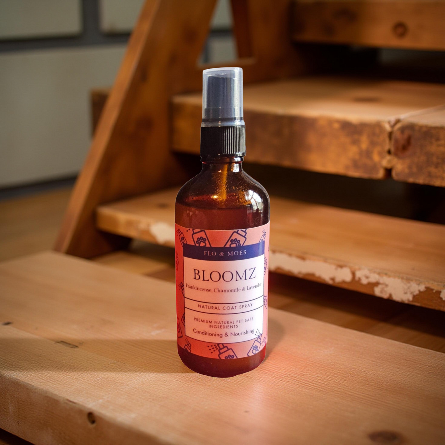 BLOOMZ Aromatherapy Coat Spray for Dogs (Frankincense, Chamomile & Lavender) 100ml spray