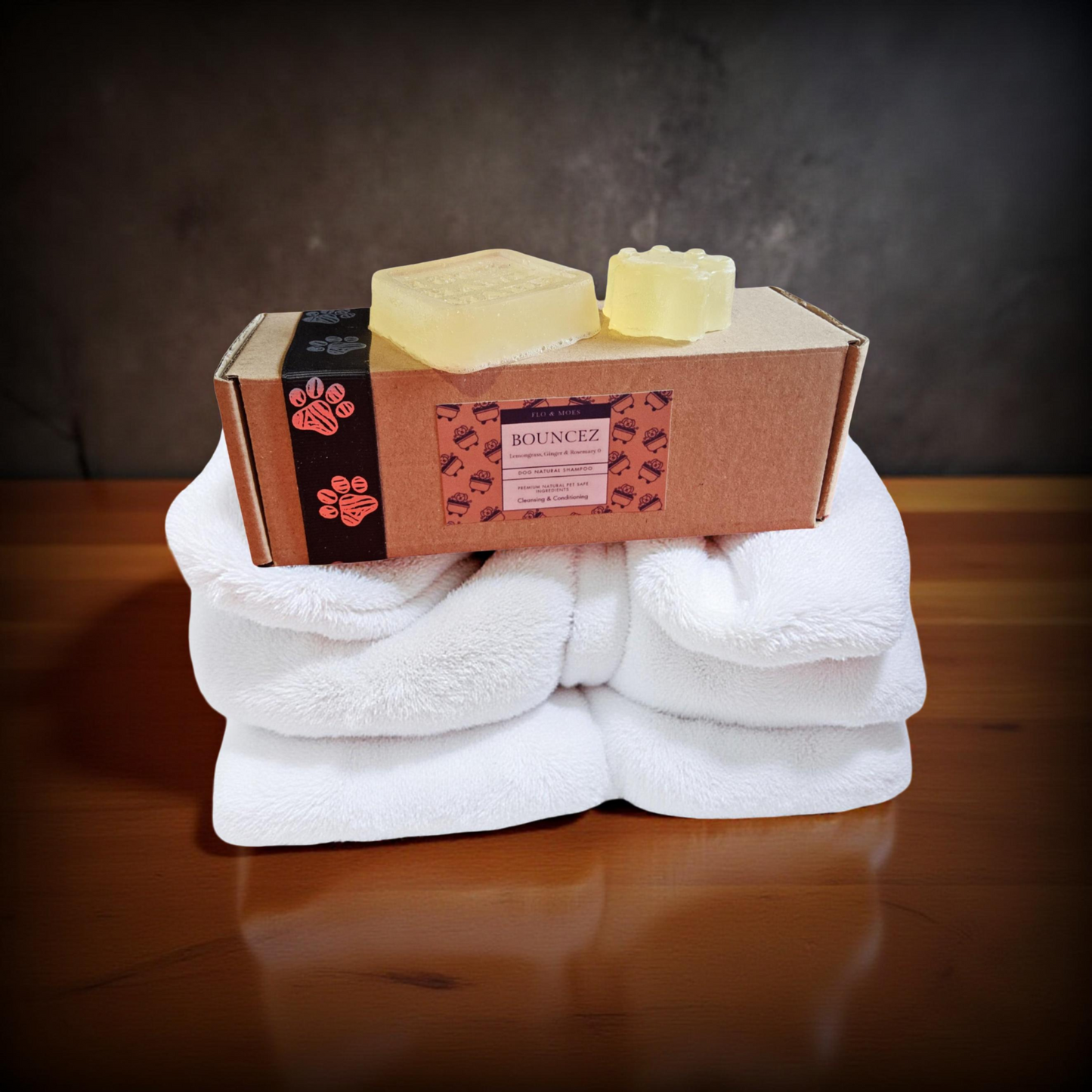 BOUNCEZ Aromatheraphy Solid Shampoo Bar for Dogs  (Lemongrass, Ginger& Rosemary)