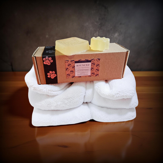 BOUNCEZ Aromatheraphy Solid Shampoo Bar for Dogs  (Lemongrass, Ginger& Rosemary)