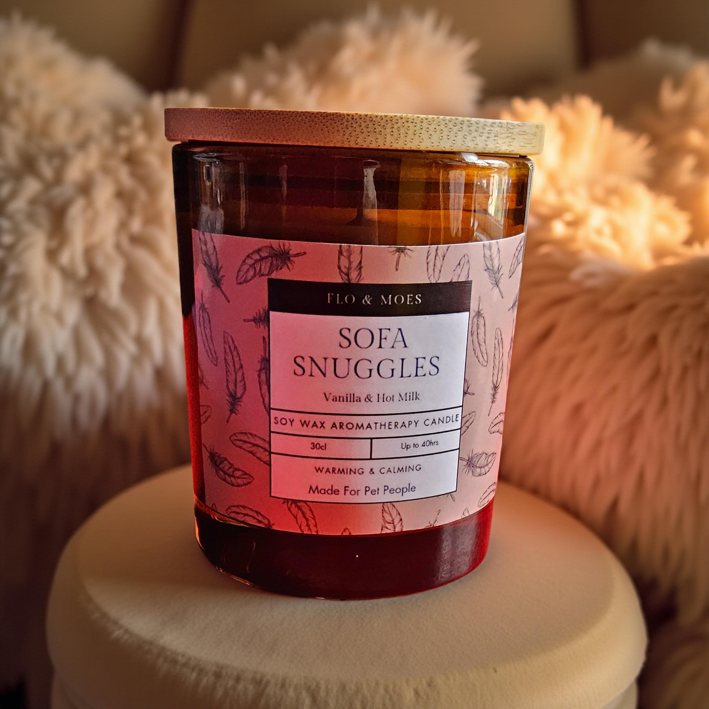 Aromatheraphy Candle SOFA SNUGGLES  (30cl Pet Safe Aromatherapy Essences)