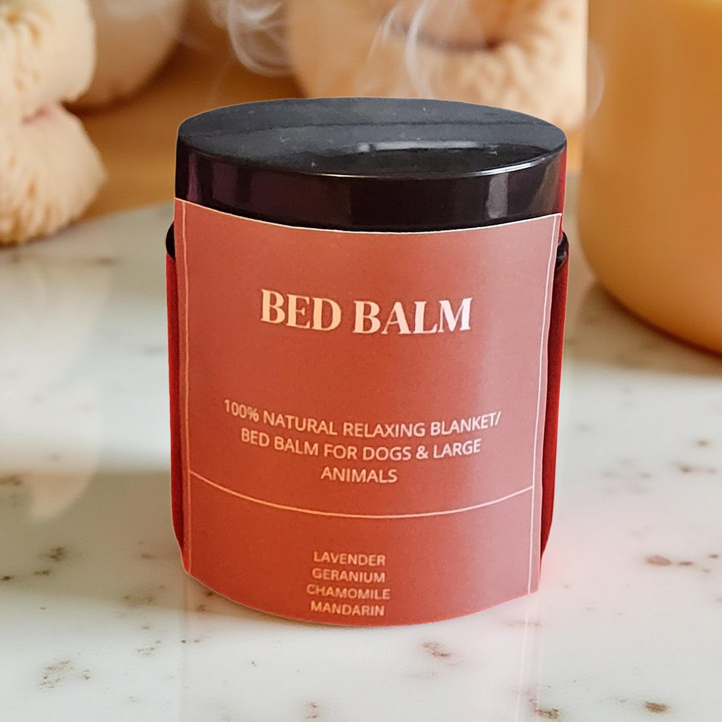 BED Aromatherapy Calming Blanket Balm for Dogs ( Lavender Geranium Chamomile & Mandarin)50ml jar